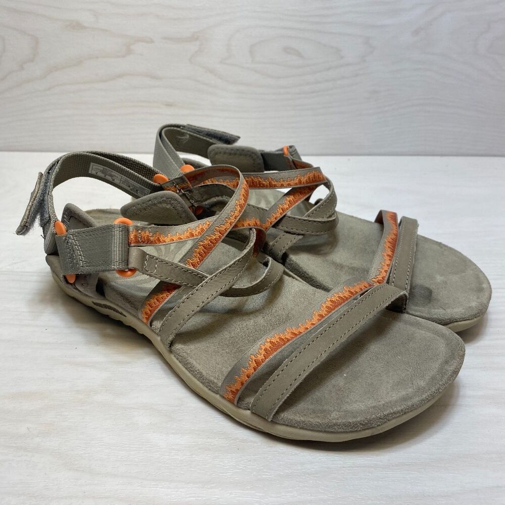 Merrell Terran 3 Cush Lattice Sandals Women's Size 8 Leather Walking‎ Hiking